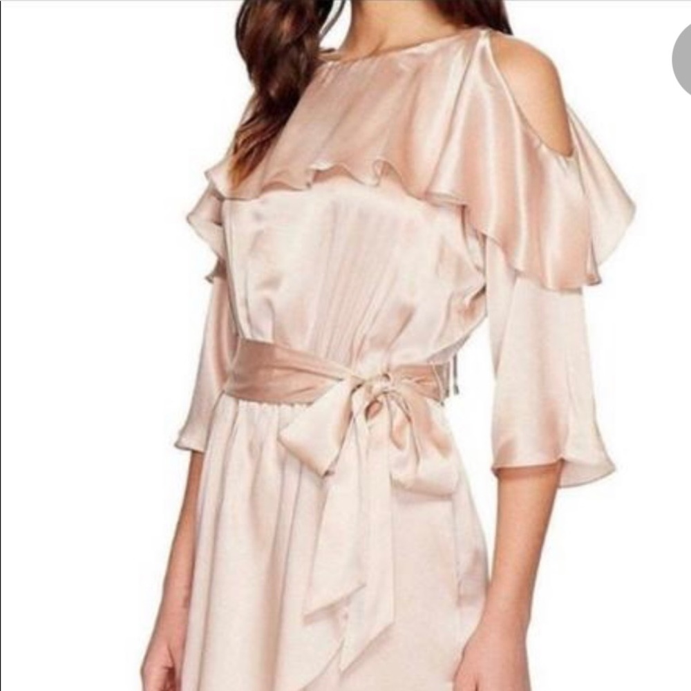 Rachel Zoe Pink Catrina Silk Cold Shoulder Size 12 Romper/Jumpsuit